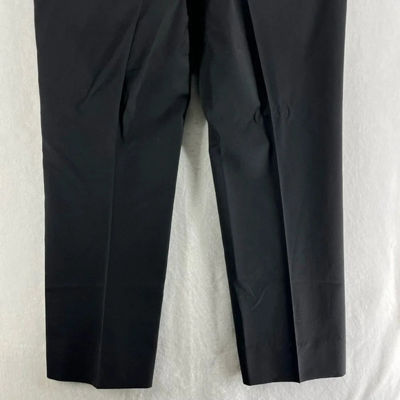 Tommy Hilfiger Men's Pants Sz 36x30 Black Classic Straight Leg Pure Wool Trouser - Picture 9 of 11